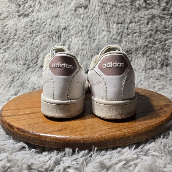 Adidas Cloudfoam Advantage Womens Size 11 White Leather Pearl/Rose Gold DA9524 - Picture 3 of 12